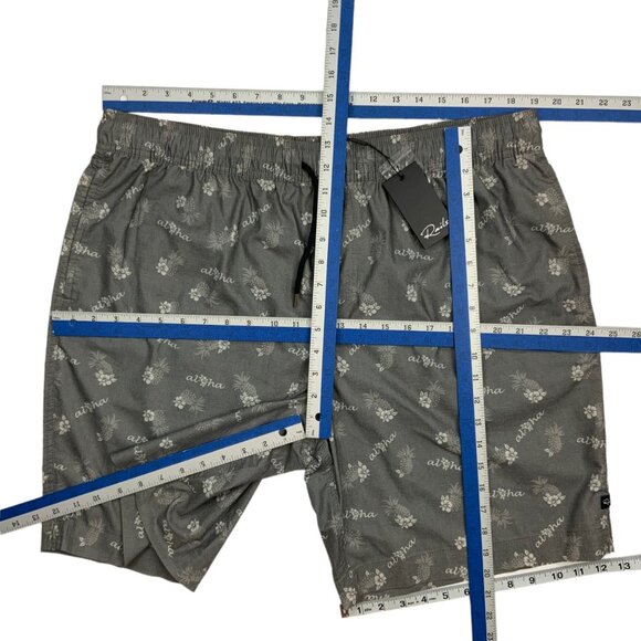 Rails Aloha Pineapple Kian Swim Trunks Short 2XL XXL Kian Gray NEW - Picture 4 of 12
